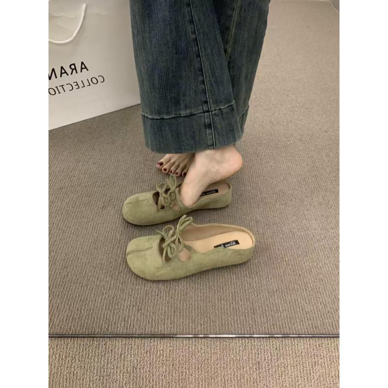 Insole Height-increasing Shoes Toe Half-slippers Women's Shoes Summer Ballet Mary Jane Single Shoes