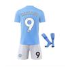 Kids Sports Gear Manchester City Haaland Football Jersey Polyester Blue