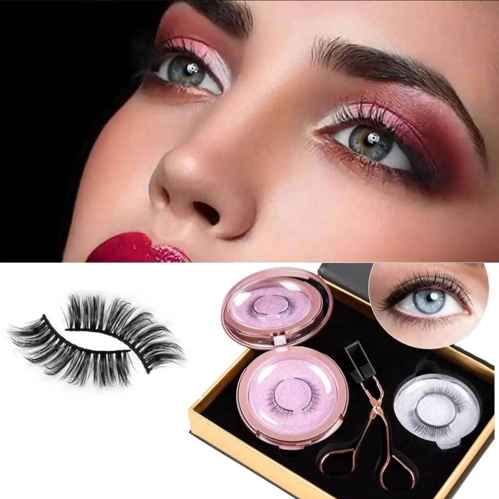 Itisyou Magnetic False Eyelashes, Magnetic Eyelashes, Full Set, Magnetic False Eyelashes, Eyelash Clips, 3D Magnetic Eyelash Set