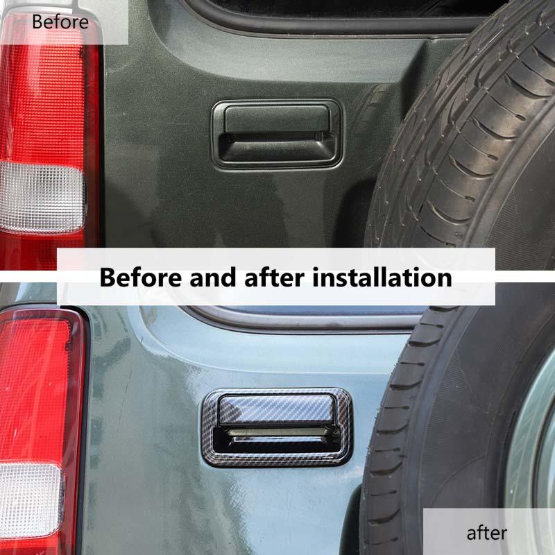  Tailgate Handle Shell Decoration Stickers For Suzuki Jimny 2012-2017 Car Interior Accessories