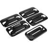 1 Set Door Handle Bowl Cover Tailgate Door Handle Cover for Ford F-150 2004-2014 Car Door Handle Protector with Keypad ABS Black