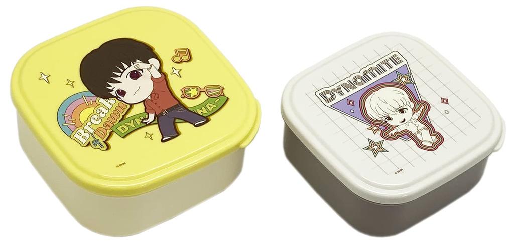 DYNAMITE TinyTAN Sealable Container Set of j Hope Pattern 2, SSP-22, [Y]