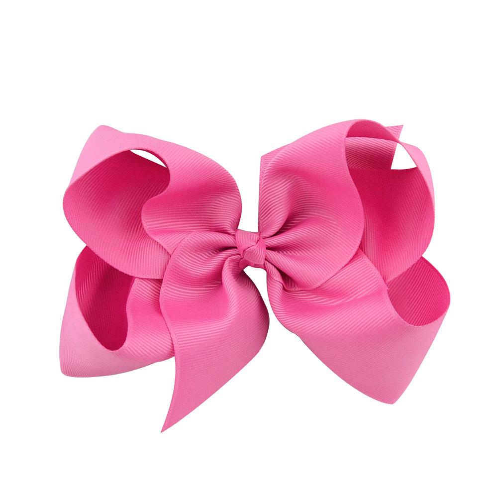 1Pc 40Colors 6'' Solid Colors Grosgrain Ribbon Hair Clips For Cute Girls Large Hairpins Boutique Barrettes Kids Hair Accessories