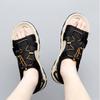 Sandals for Men In Large Size, Trendy Outdoor Sports Leather Sandals and Slippers, Breathable and Versatile Summer Casual Beach Shoes