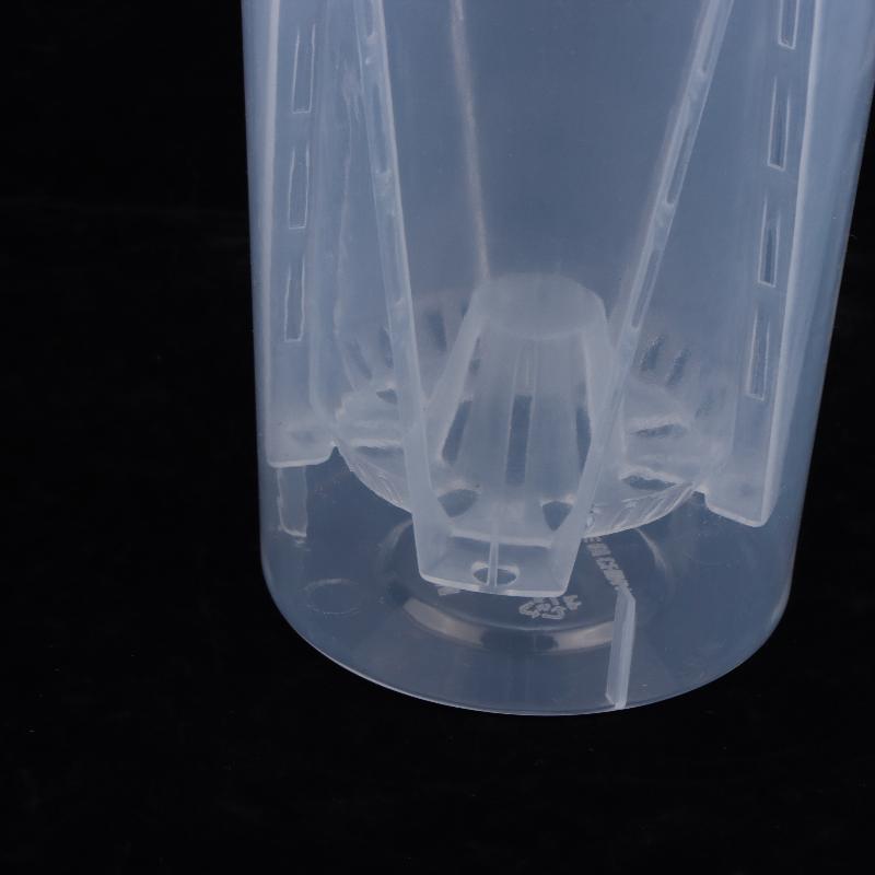 Transparent Double Layer Plastic Self Watering Flower Pot Planter With Drainage Holes Office Windowsill