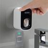 Automatischer Zahnpastaspender Staubdichter Zahnbürstenhalter Wandhalterung Ständer Badezimmerzubehör Set Zahnpastapresse MYY