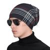 Custom GTI Tartan Plaid Beanie Hat Warm Bonnet Cap Adults Knitted Hats Headwear Vintage Street Skullies Beanies for Women Men