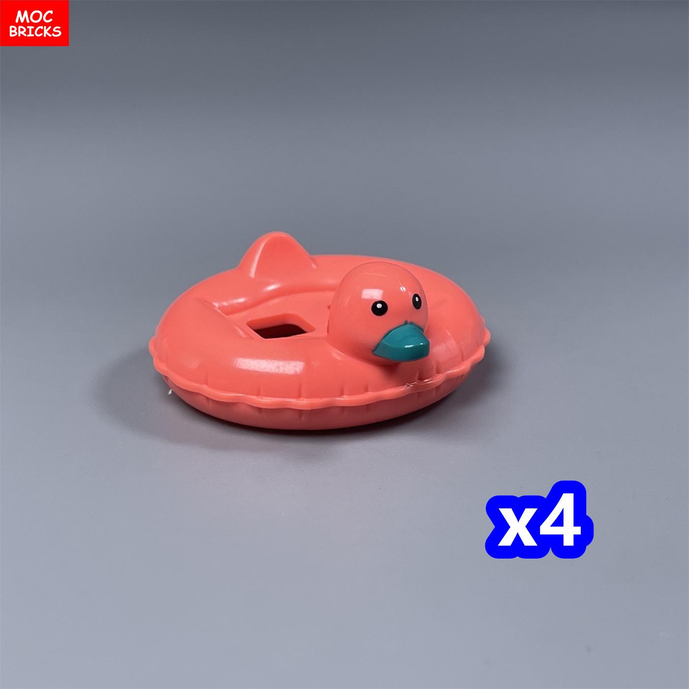 

Non-Toxic Moc Bricks Swim Duck Ring Printed Part Lake Farm Scene City Accessories View Diy Educational Building Blocks Friends Gifts