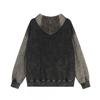 Unisex Streetwear Hooded Sweatshirt Loose Fit Graphic Washed Cotton Blend Casual Pullover