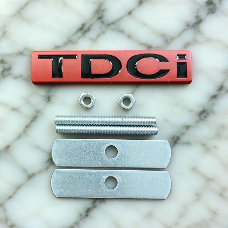 ABAB1 1PC 3d Metal TDCi Logo Car Rear Trunk Sticker Front Grille Badge Emblem for MK3 MK2 TDCi Accessories