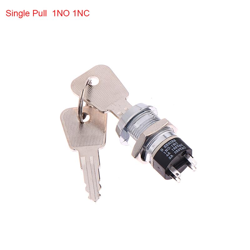 19Mm Power Lock 2801 Elevator Lock Key Switch Electronic Lock Base Station Lock Single Pull Double Pull Switch With 2 Keys