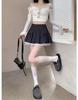 House Yayoi Cute Lace Micro Mini Skirt with Mini Solid High Above Knee Size Perfect for School or Commuting Women's Zipper, Length, Color, Waist,
