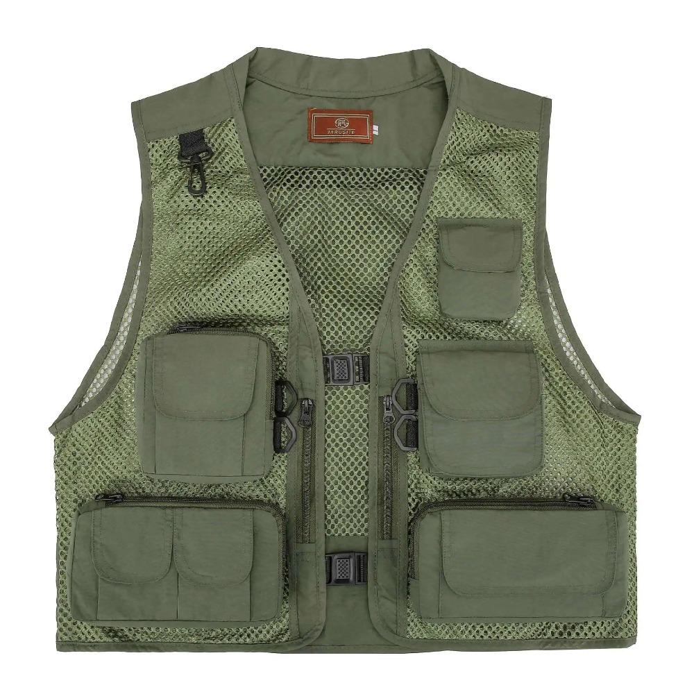 BEPAN Outdoor Leisure Sports Fishing Vest Mesh Breathable Vest Outdoor Mountaineering Multi Pocket Vest