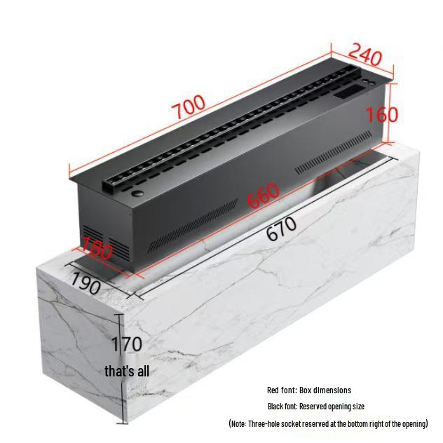 European Style 3D Atomizing Fireplace: Built-in Electronic Flame & Humidifier TV Cabinet Decor.