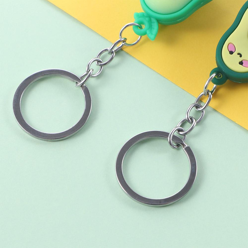 Key Rings Doll Key Ring Bag Pendant Avocado Keychain Smiling Avocado Simulated Fruit 3D Keychain