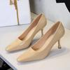 Fashion Fashion Women 7.5 Cm Heels Patent Leather Women Pumps Square Head Kitten Heels Stiletto Elegant Banquet Shoes Sexy Party Shoes