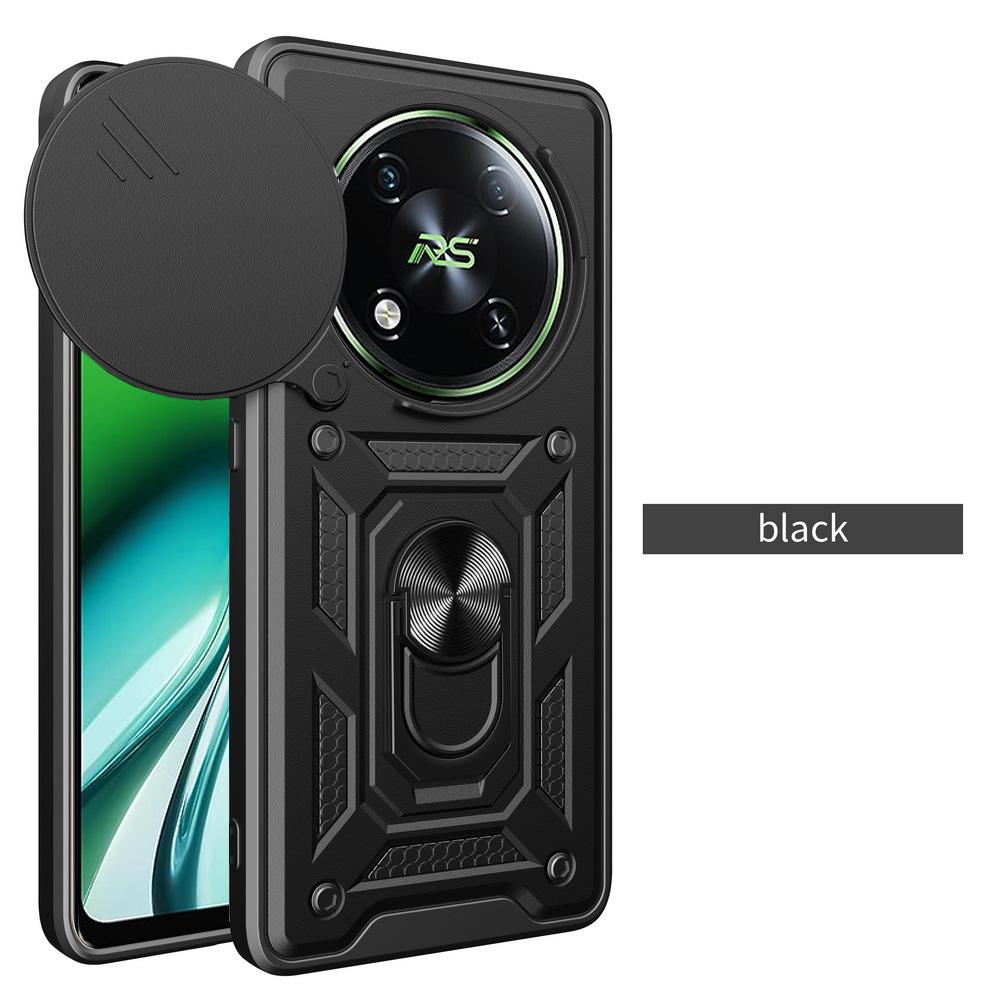 Чехол для камеры ITEL RS 4 4G itel RS4 Armor Hybrid Ring Back Cover For ITEL RS4 чёрный