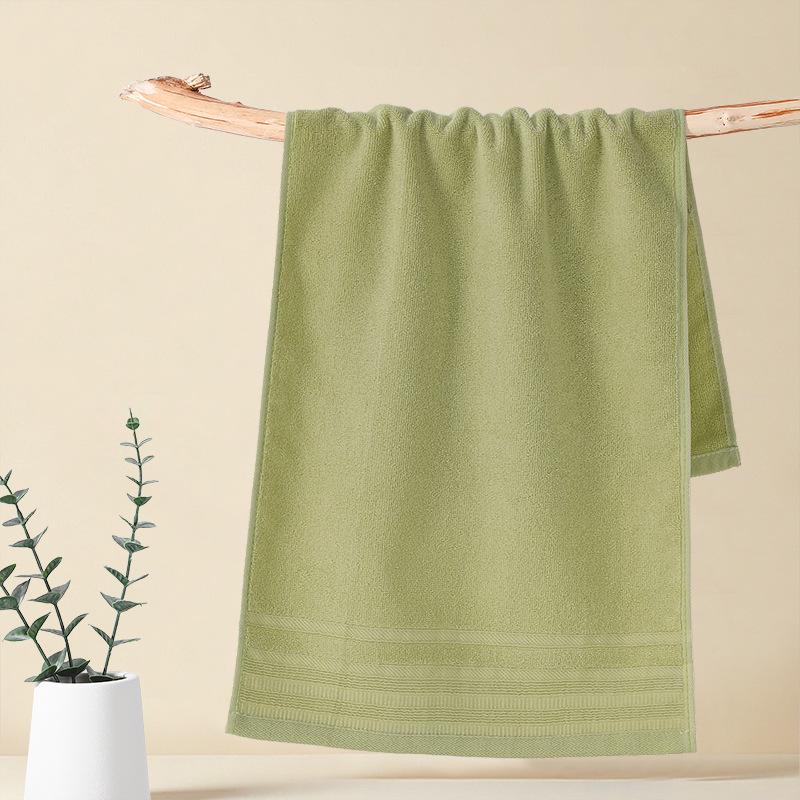 Gaoyang Dickes Reines Baumwoll-Weiches Wasserabsorbierendes Handtuch, Einfarbig, Erwachsenen-Waschlappen