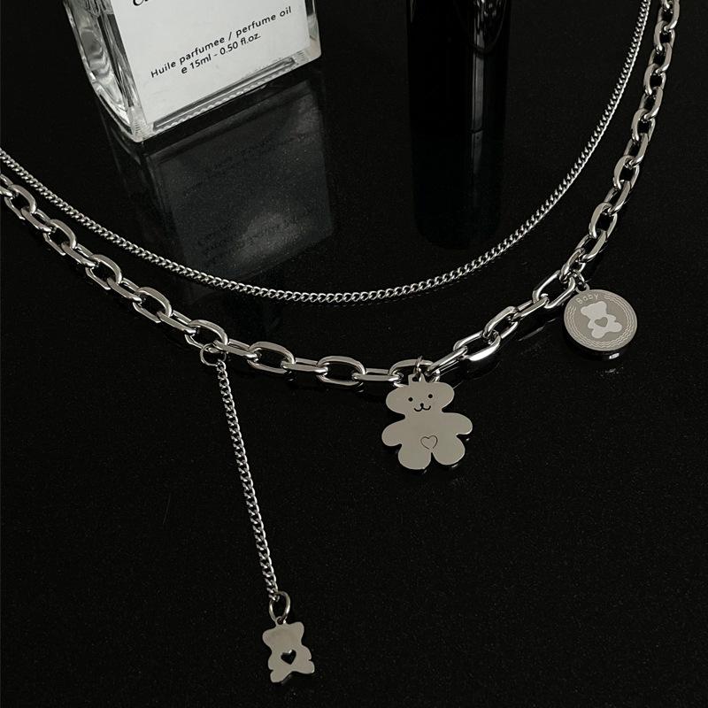 Titanium Steel Necklace New Fashion Light Luxury Personalized Design Pendant High-end Versatile Accessories