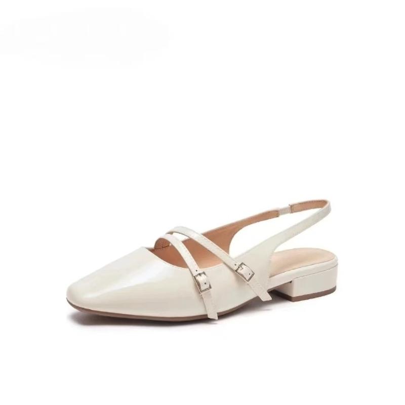 Fashion 2025 Summer New Women's Sandals Elegant Closed Toe Mules Solid Color Comfortable Women's Sandals Luxury Sandals