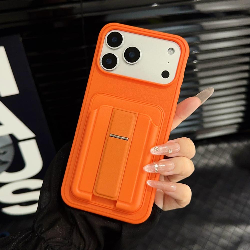 KEYSION Stoßfeste Handyhülle für iPhone 13 14 15 Pro Max 14 15 Plus Silikon+PC Kartensteckplatz Halter Tasche Ständer Rückseite