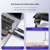 Durability USB4 Data Cable Builts with Aluminum TPE Coating for Longevity Supports 40Gbps Data 8K Video 240W Charging