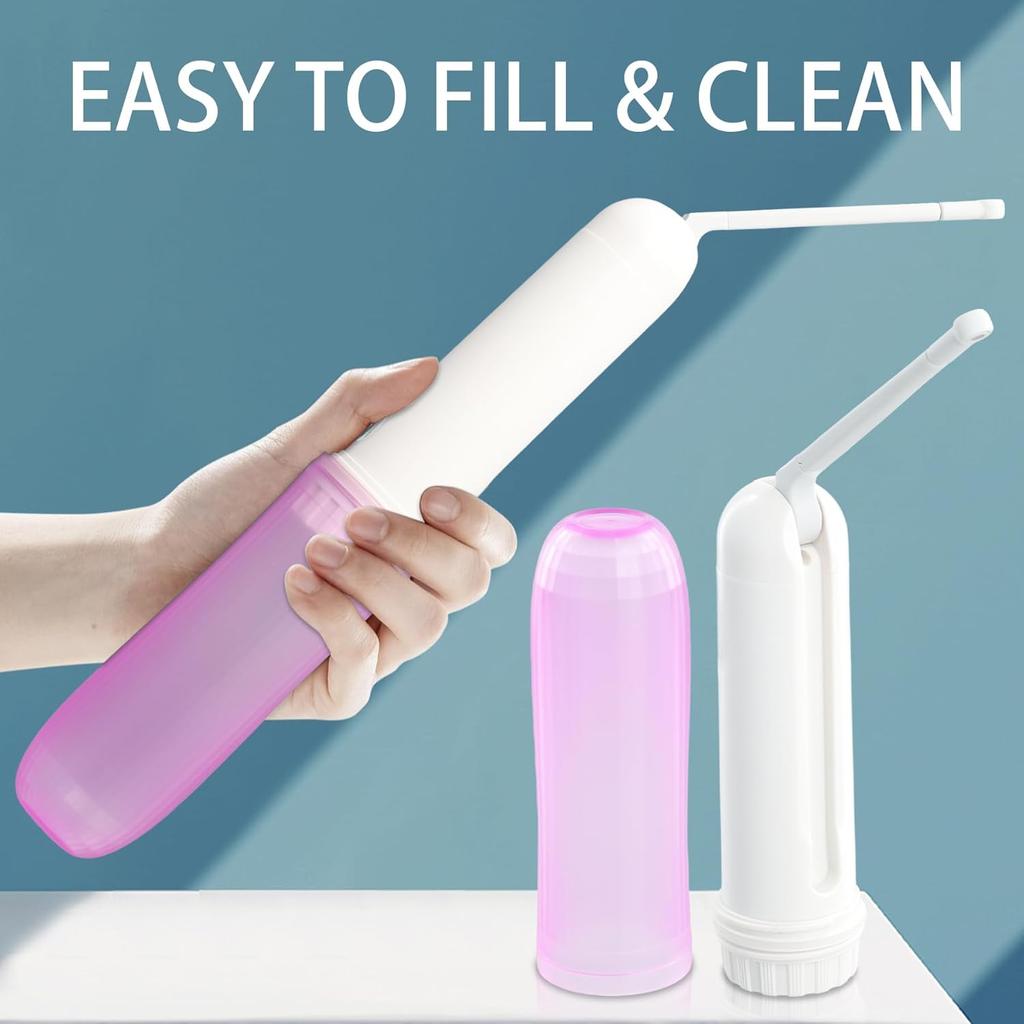 Portable Electric Foldable Handheld Travel Bidet - Mini Personal Hygiene Sprayer with 2 Pressure Options for Postpartum Care, Perineal & Hemorrhoid