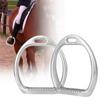 1Pair of Aluminum Kids Lightweight Stirrups Pad Equestrian Sports Horse Riding Saddle