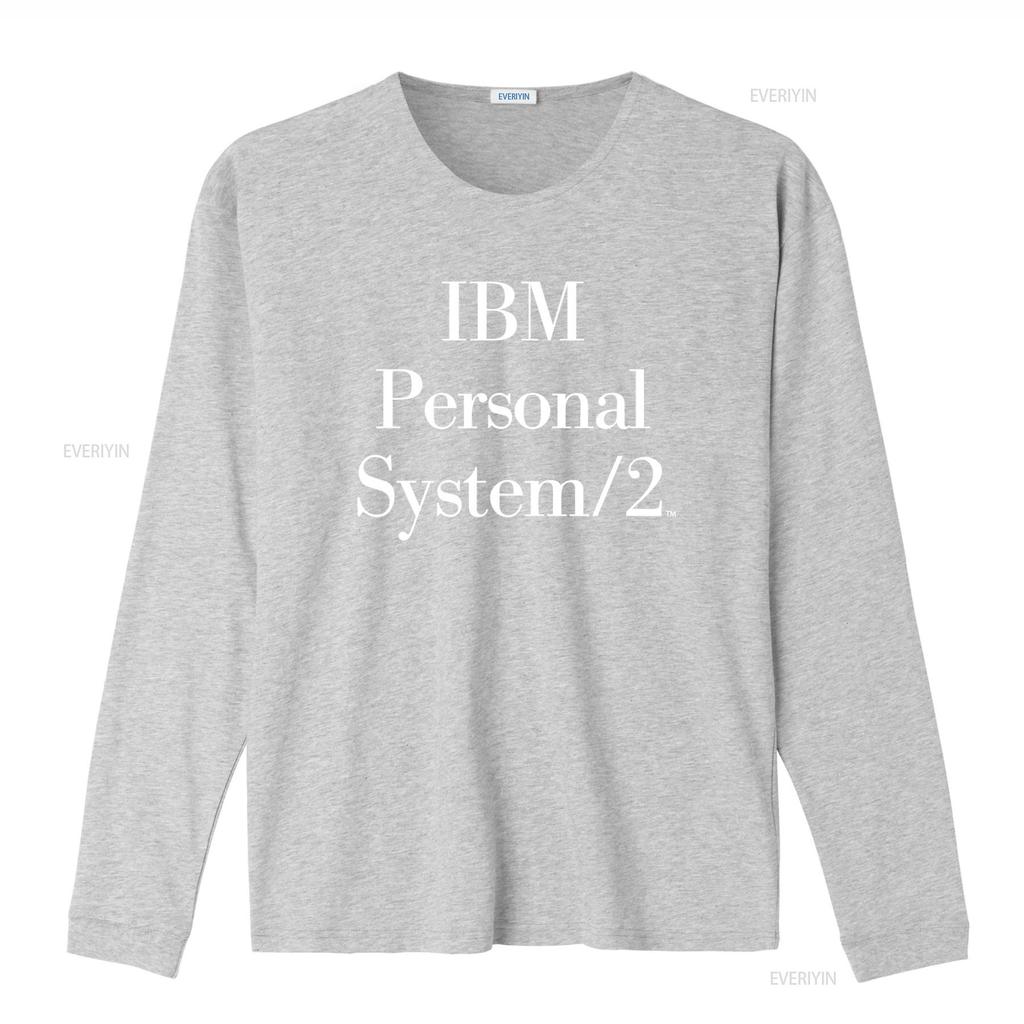 T-shirt Vintage IBM Personal System 2 Années 80 Technologie IT Logo Classique Design Rare Style 50 Ordinateur vintage Lavé Légèrement