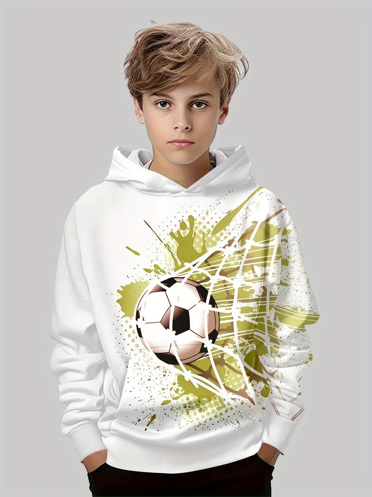 Roupas infantis meninos moletons manga longa 3D Footbaii impressão crianças primavera outono roupas casuais ao ar livre ativo meninos roupas tops