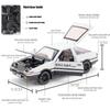 1/32 Maßstab Simulation Toyota AE86 Metalllegierung Spielzeugauto Diecasts Spielzeugfahrzeuge Dekoration Modell Miniatur Weihnachtsgeschenk Spielzeug für Kinder Junge