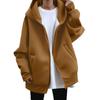2023 European & American Streetwear: Autumn/Winter Loose Fit Velvet Zip-Up Hoodie