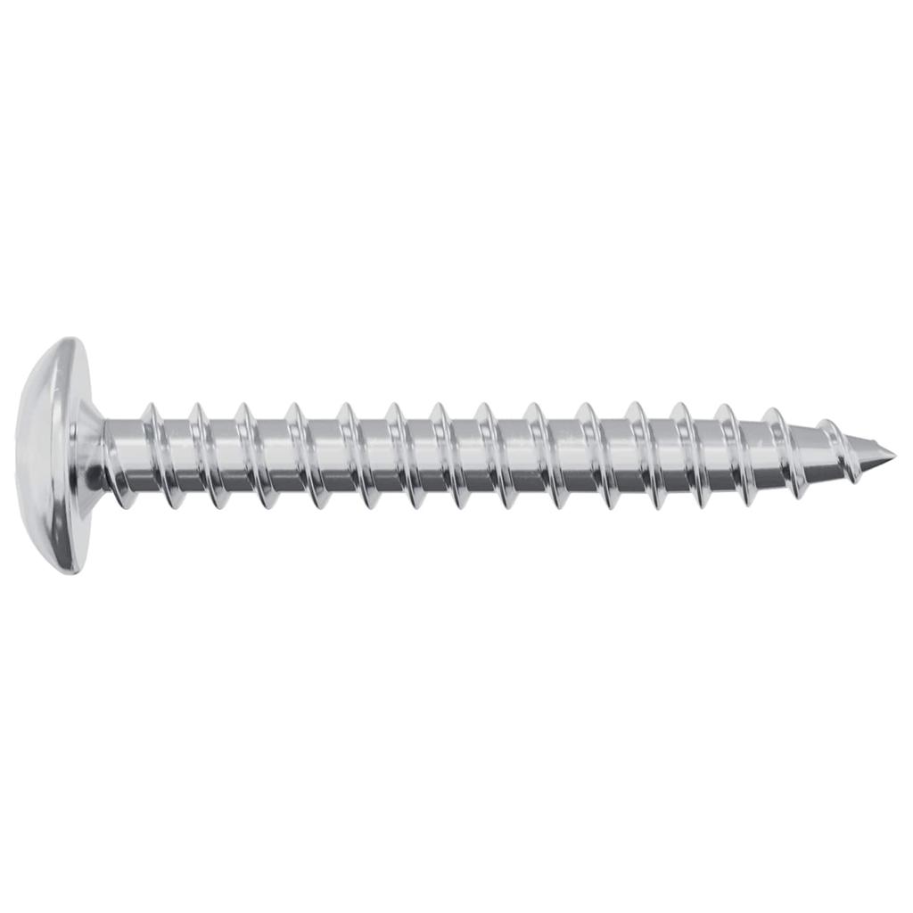 Wood Screws 2 Pcs Silver M4 X 28 Mm Steel