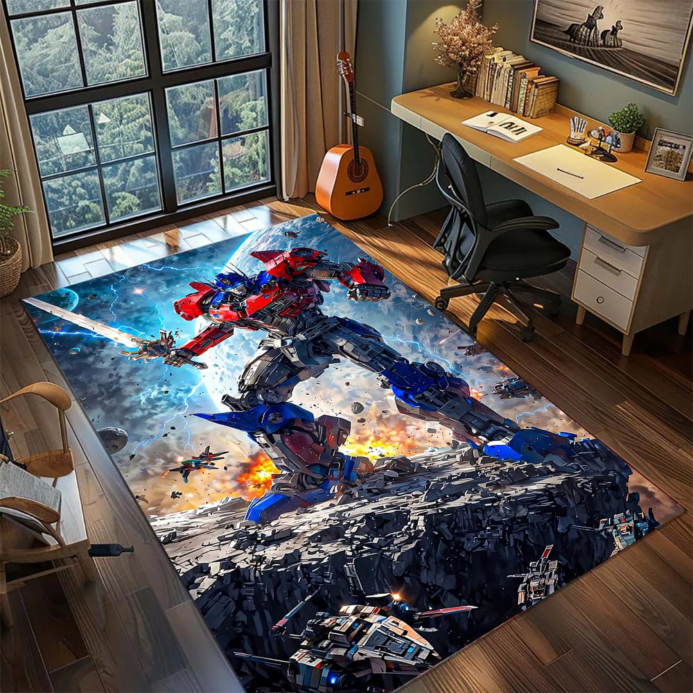 

Mobile Suit Gundam RX-78-2 Classic Mecha Art Rug Carpet Large Area Rug Non Slip Washable Floor Mat Gamer Room Bedroom Home Decor 60x90cm