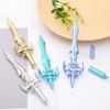 2Pcs Ancient Swords Shape Gel Pen with Black Ink Martial Arts