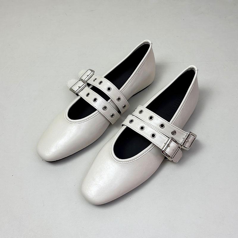 

Мода Мода Ремешок с пряжкой Женские туфли-лодочки на плоской подошве Женские неглубокие Женские балетки Обувь с увеличивающей высоту обувью 35 бежевый