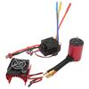 RC Waterproof Brushless 60A ESC S3650 2300KV Brushless Motor Kit with Motor Cooling Fan for 1 8 1 10 RC Car