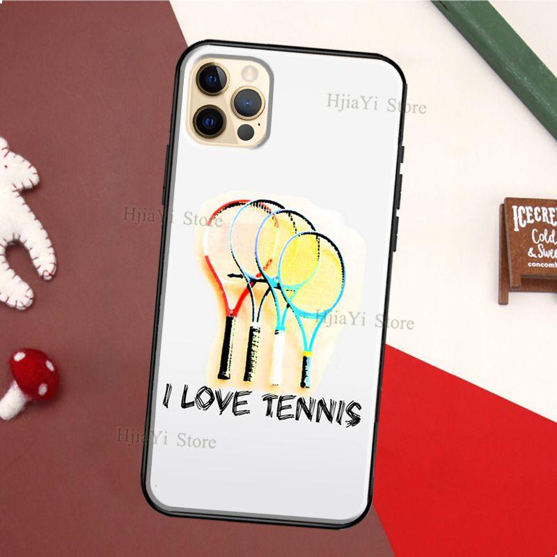 Tennisschläger Tennisball TPU Hülle Für iPhone 11 14 Pro Max 12 13 mini X XS Max XR 5S SE 2020 6S 7 8 Plus Rückabdeckung