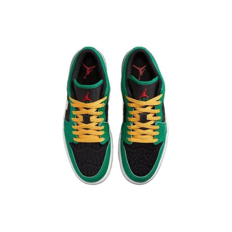 Air Jordan 1 Low SE Kalėdiniai vyriški kedai Žalias malachitas Juodas DQ8422-300