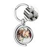 Creative Rotating Double Sided Blank Thermal Transfer Keychain Accessories G