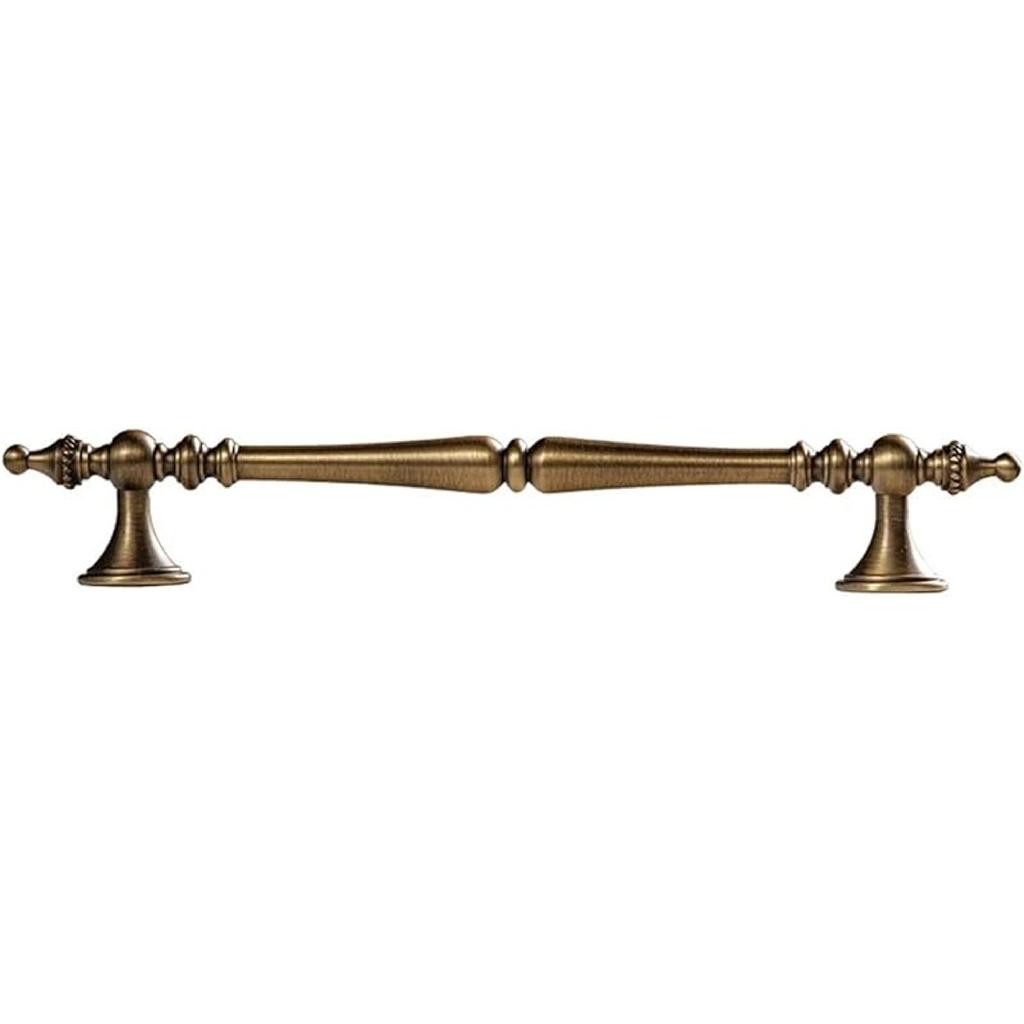 Cabinet Handle 2Pcs Solid Brass Kitchen Cabinet Handles Drawer Pulls T Bar Handles Knobs Wardrobe Furniture Handle Hardware Door Knocker(Hole 128mm)