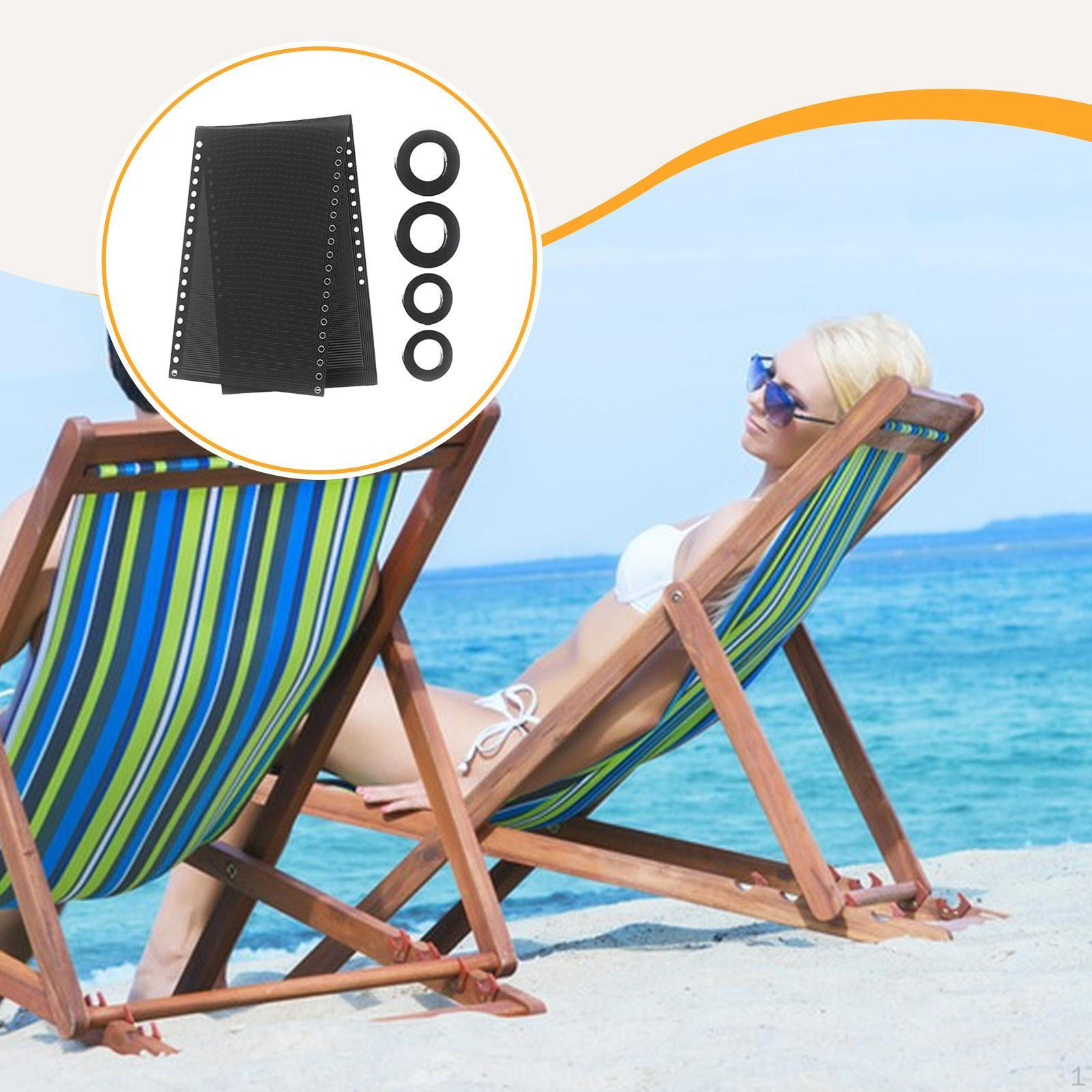 Комплект для ремонта сетки стула Складной Дышащий с эластичным шнуром для уличного шезлонга black 2344₽