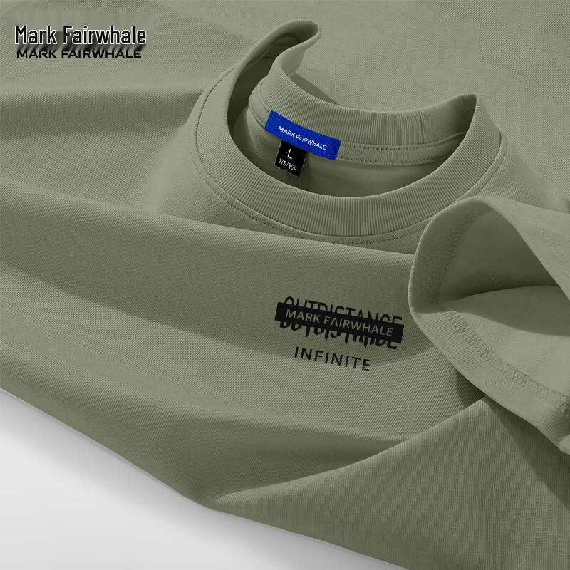 MARK FAIRWHALE Men s Heavyweight Cotton Short Sleeve T-Shirt 2XL