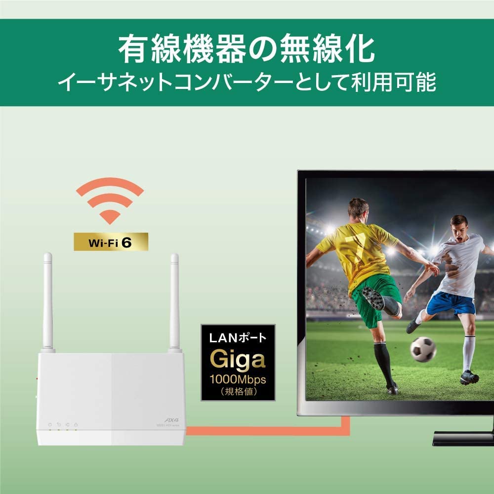 Buffalo Wireless LAN Relay 11ax 11ac Easy Mesh Direct Plug To Outlet Can Be Left Standing Japanese Manufacturer 5G Home Router iPhone 15 14 13 SE