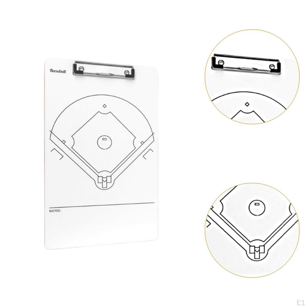 Baseball Dry Erase Board Training Equipment Coaches Gift Double Sided Coaching Accessories