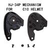 Secure Quick Mounting Helmets Bottom Base Adapter Connector for  C10 Skiing Skateboarding Biking Activity Enthusiasts