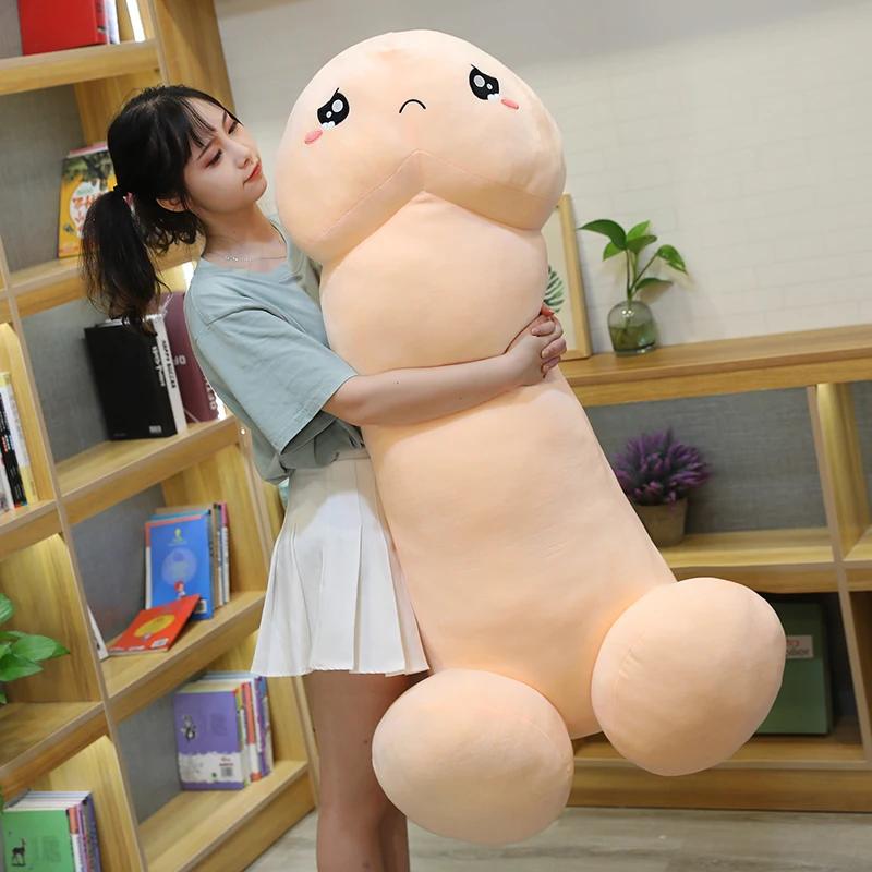 Large Plush Penis Body Pillow Giant Long Dildo Dick Stuffed Cushion Soft Decorative Dick Body Pillow Adult Back Cushion Decor