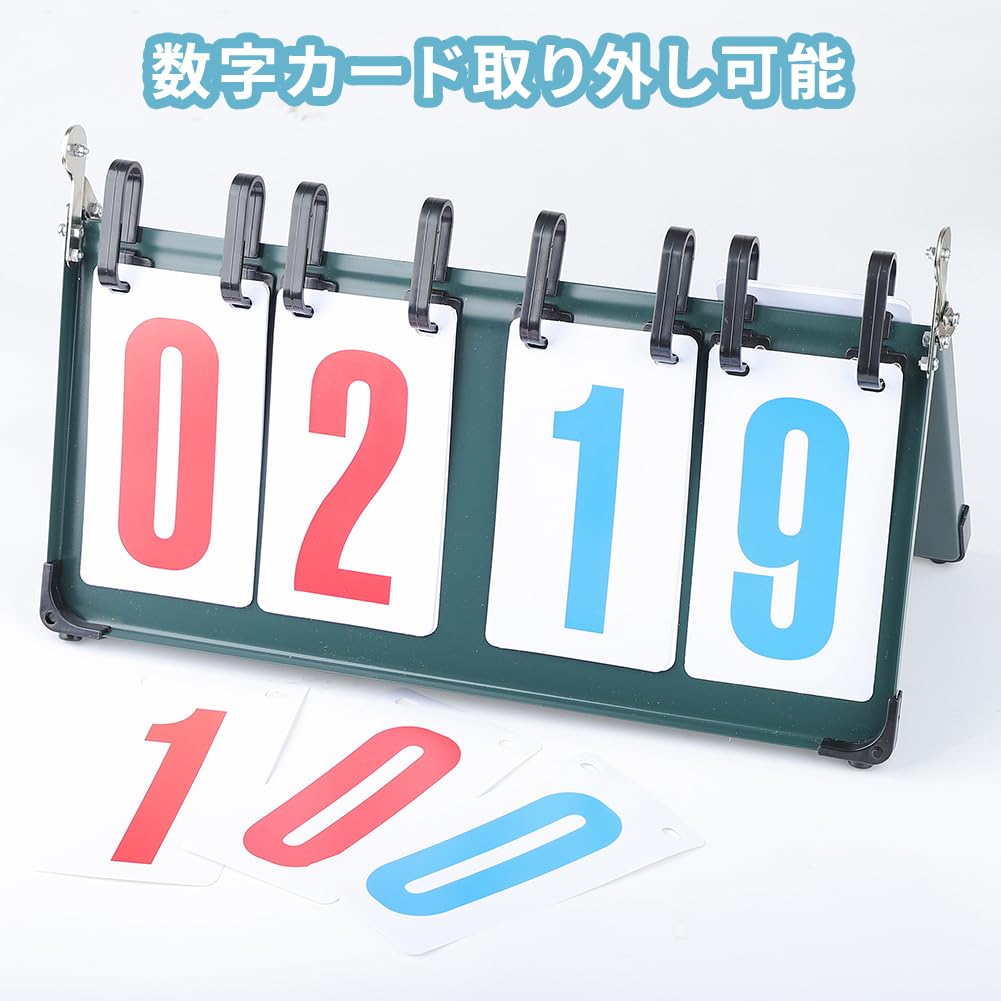 ELECTRO-WEIDEWORLD Scoreboard, 4-Digit, Universal, Waterproof, Sports Scoreboard, Portable, for Sports Days, Games, Baseball, Soccer, Basketball, Tabl