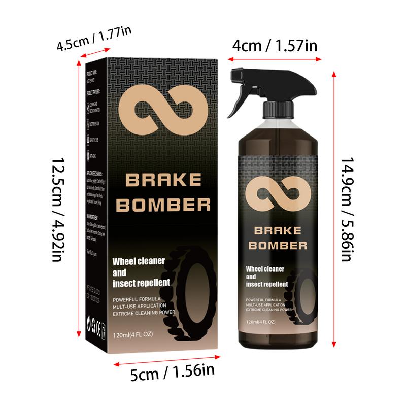 Felgenreiniger Autodetaillierung Bremsstaubentferner Felgen- und Reifenreiniger Leistungsstarker und sicherer Auto-Felgenreiniger-Spray für Aluminiumfelgen