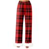 Women's Fashionable Casual Trousers, Plaid Print Trousers